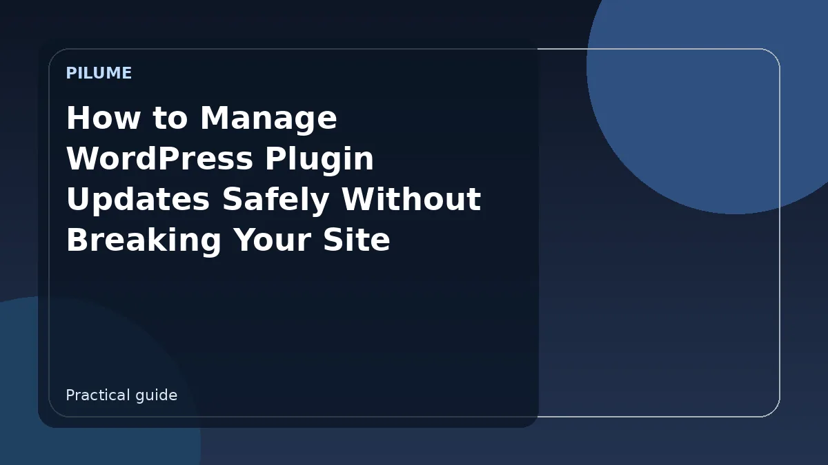 WordPress dashboard showing plugin updates available on a computer monitor
