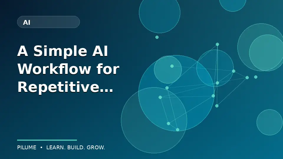 A Simple AI Workflow for Repetitive Office Tasks