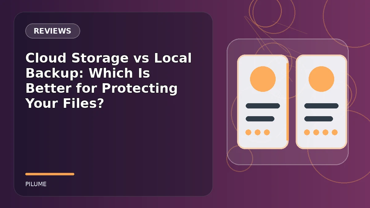 Topic-specific reviews illustration for Cloud Storage vs Local Backup: Which Is Better for Protecting Your Files?
