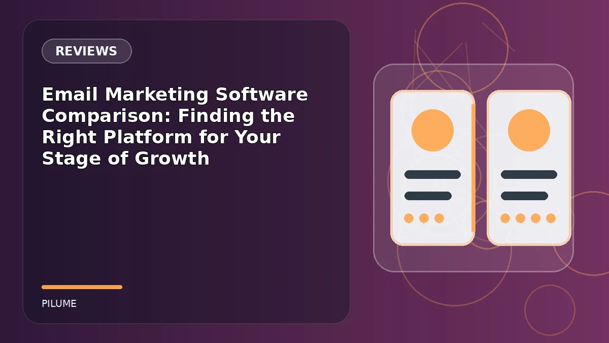 Topic-specific reviews illustration for Email Marketing Software Comparison: Finding the Right Platform for Your Stage of Growth