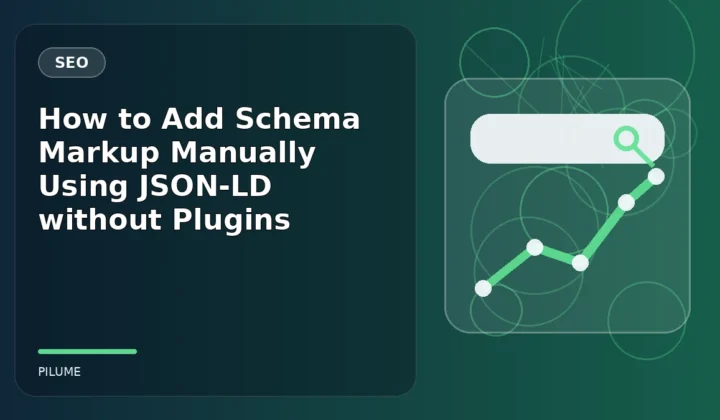 Topic-specific seo illustration for How to Add Schema Markup Manually Using JSON-LD without Plugins