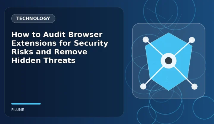 Topic-specific technology illustration for How to Audit Browser Extensions for Security Risks and Remove Hidden Threats