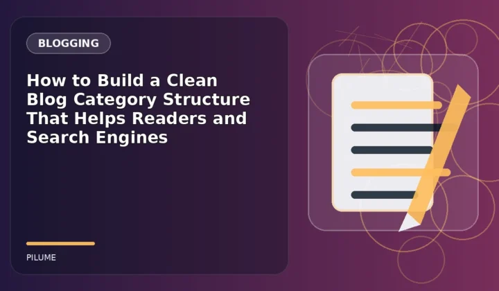 Topic-specific blogging illustration for How to Build a Clean Blog Category Structure That Helps Readers and Search Engines