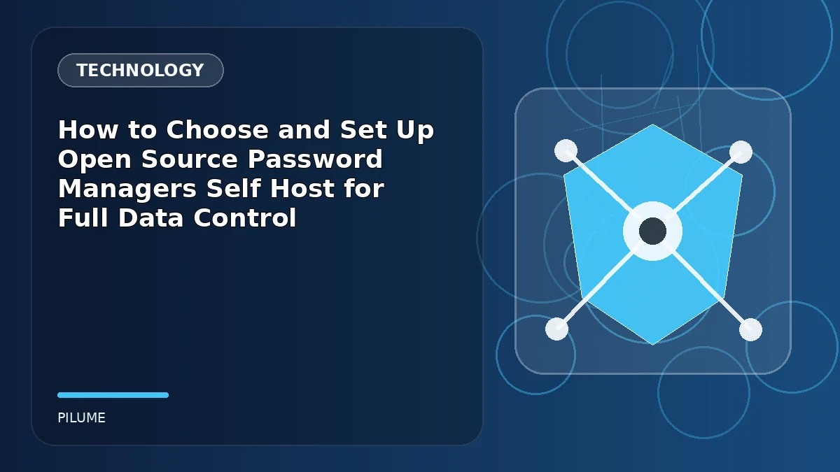 Topic-specific technology illustration for How to Choose and Set Up Open Source Password Managers Self Host for Full Data Control