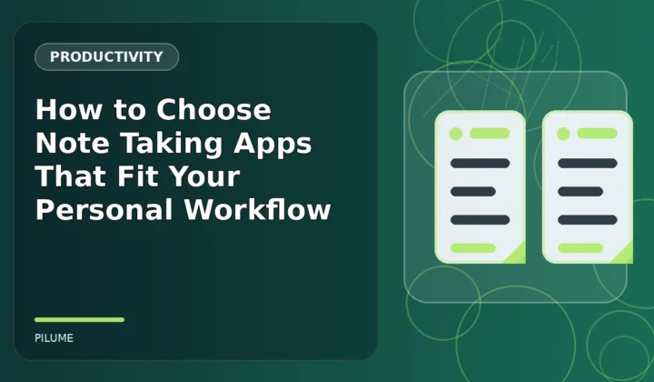 Topic-specific productivity illustration for How to Choose Note Taking Apps That Fit Your Personal Workflow