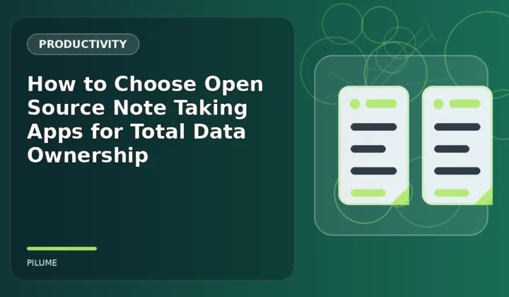 Topic-specific productivity illustration for How to Choose Open Source Note Taking Apps for Total Data Ownership