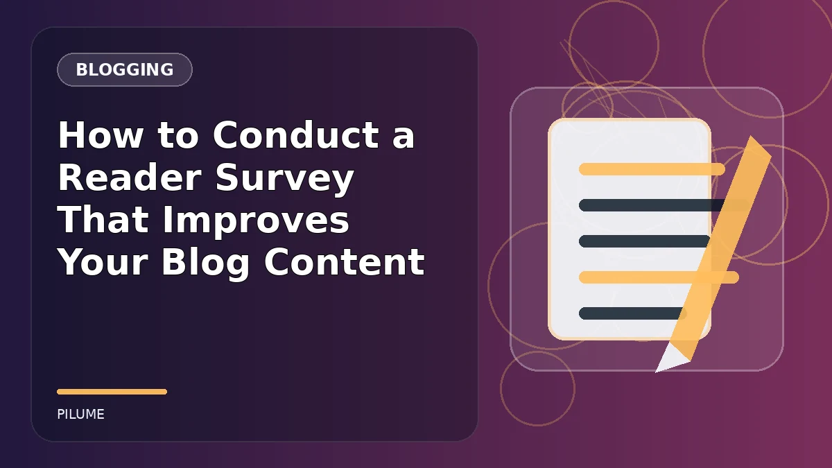 Topic-specific blogging illustration for How to Conduct a Reader Survey That Improves Your Blog Content