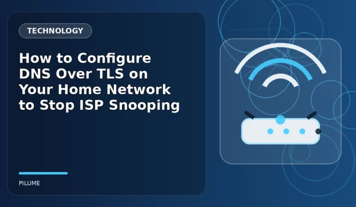 Wireless router sending Wi-Fi signals beside a security lock in a home network scene