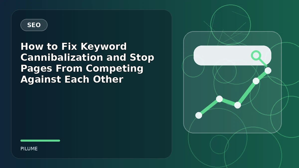 Topic-specific seo illustration for How to Fix Keyword Cannibalization and Stop Pages From Competing Against Each Other