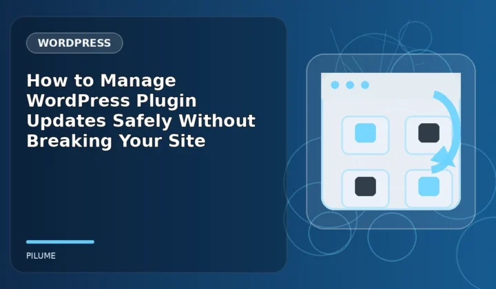 Topic-specific wordpress illustration for How to Manage WordPress Plugin Updates Safely Without Breaking Your Site