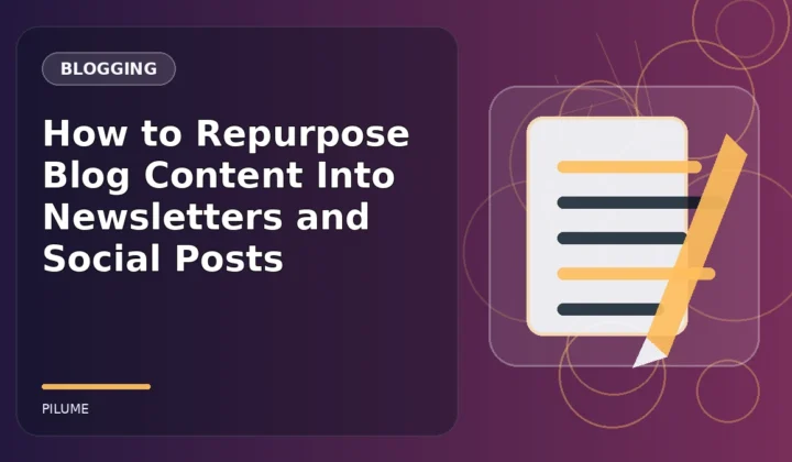 Topic-specific blogging illustration for How to Repurpose Blog Content Into Newsletters and Social Posts
