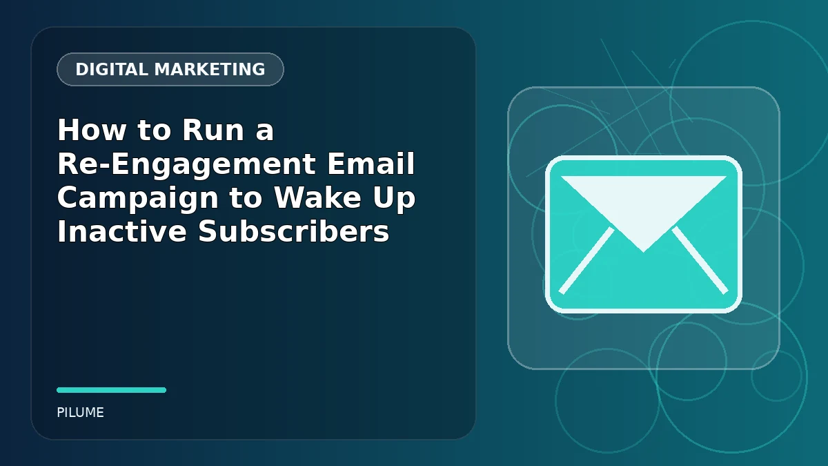 Topic-specific digital marketing illustration for How to Run a Re-Engagement Email Campaign to Wake Up Inactive Subscribers