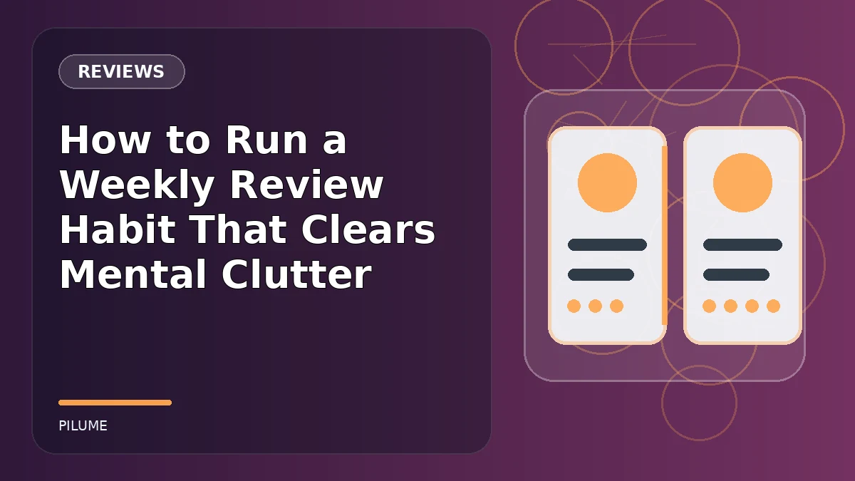 Topic-specific reviews illustration for How to Run a Weekly Review Habit That Clears Mental Clutter