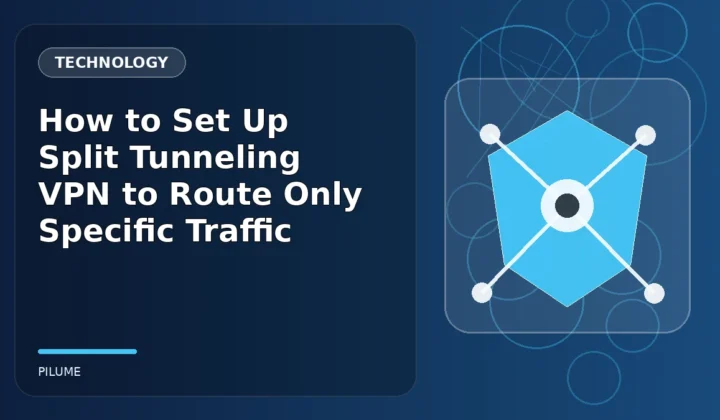 Topic-specific technology illustration for How to Set Up Split Tunneling VPN to Route Only Specific Traffic