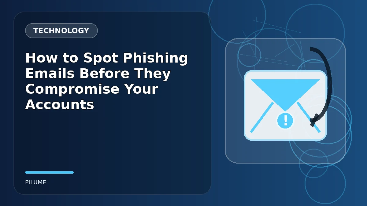 Email inbox on a laptop with a warning symbol highlighting a suspected phishing message
