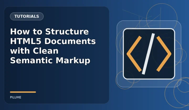 Topic-specific tutorials illustration for How to Structure HTML5 Documents with Clean Semantic Markup