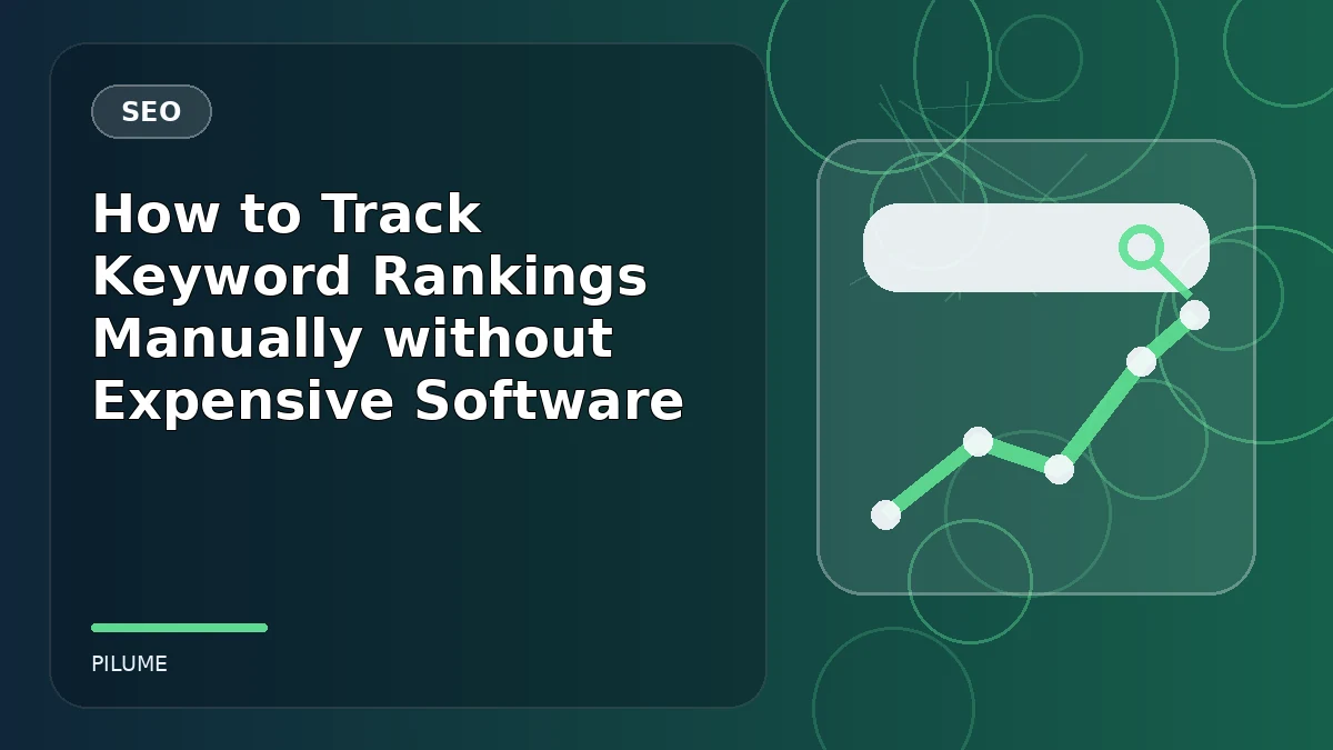 Topic-specific seo illustration for How to Track Keyword Rankings Manually without Expensive Software