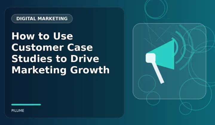 Topic-specific digital marketing illustration for How to Use Customer Case Studies to Drive Marketing Growth