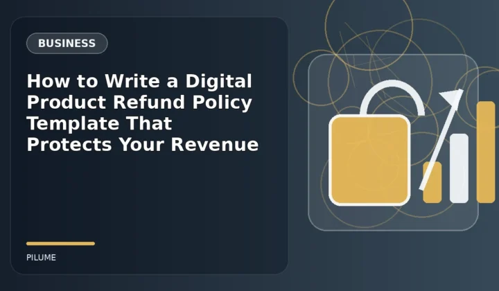 Topic-specific business illustration for How to Write a Digital Product Refund Policy Template That Protects Your Revenue