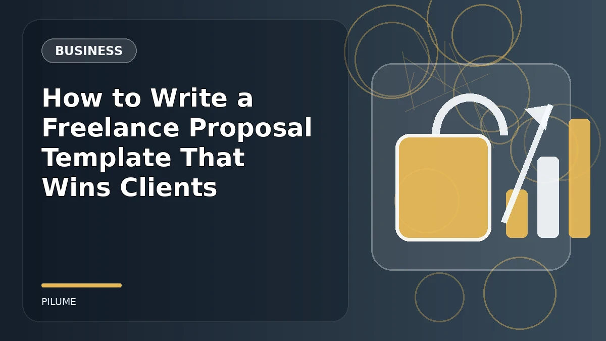 Topic-specific business illustration for How to Write a Freelance Proposal Template That Wins Clients